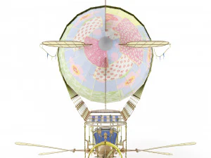 Zeppelin Steampunk 3D Model