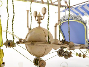 Zeppelin Steampunk 3D Model