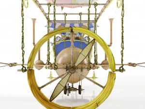 Zeppelin Steampunk 3D Model