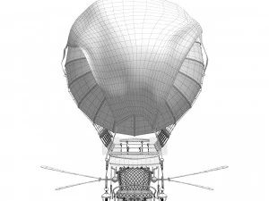 Zeppelin Steampunk 3D Model