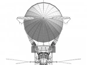 Zeppelin Steampunk 3D Model
