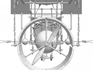 Zeppelin Steampunk 3D Model