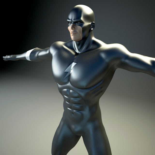 generic superhero 3D Model .c4d .max .obj .3ds .fbx .stl .blend 