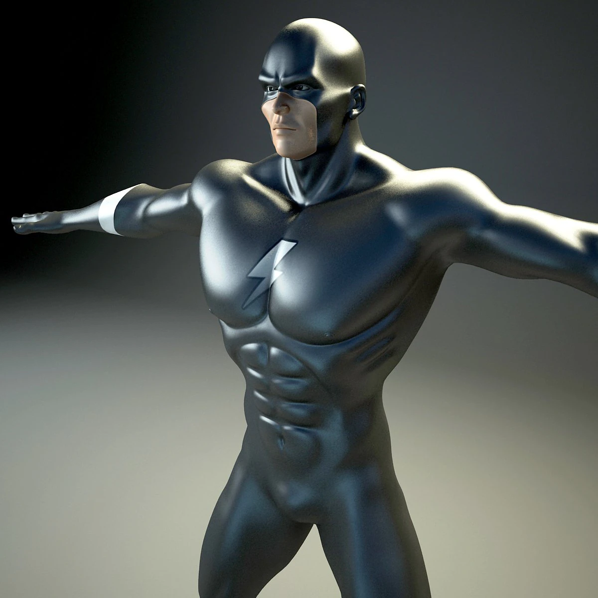 generic superhero 3D Model .c4d .max .obj .3ds .fbx .stl .blend 