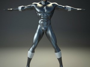 generic superhero 3D Model