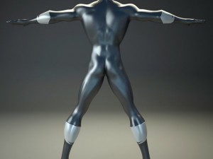 generic superhero 3D Model