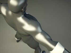 generic superhero 3D Model