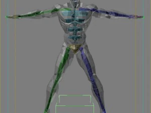 generic superhero 3D Model