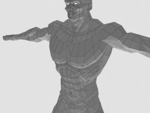 generic superhero 3D Model