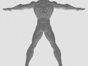 generic superhero 3D Model