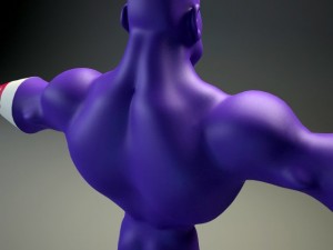 generic superhero cartoon 3D Model