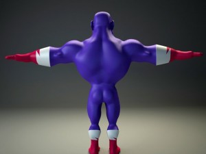 generic superhero cartoon 3D Model