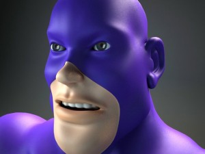 generic superhero cartoon 3D Model