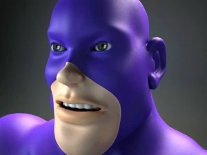 generic superhero cartoon 3D Model