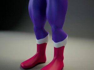 generic superhero cartoon 3D Model