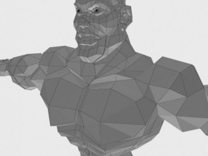 generic superhero cartoon 3D Model