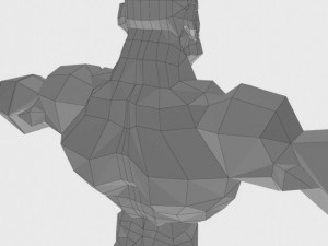 generic superhero cartoon 3D Model