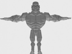 generic superhero cartoon 3D Model