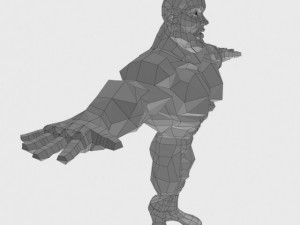 generic superhero cartoon 3D Model