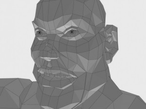 generic superhero cartoon 3D Model