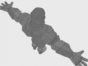 generic superhero cartoon 3D Model