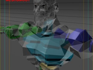 generic superhero cartoon 3D Model