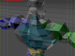 generic superhero cartoon 3D Model