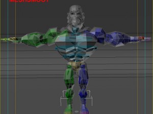 generic superhero cartoon 3D Model