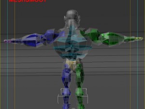 generic superhero cartoon 3D Model