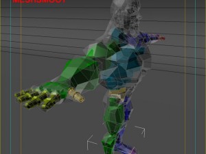 generic superhero cartoon 3D Model