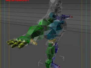 generic superhero cartoon 3D Model