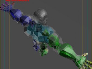 generic superhero cartoon 3D Model