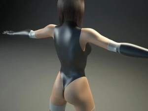 generic woman superhero 3D Model