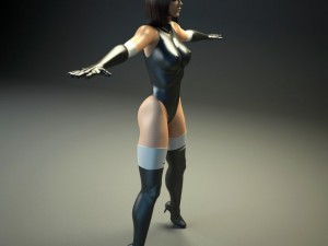 generic woman superhero 3D Modell