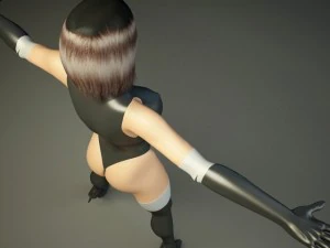 generic woman superhero 3D Model