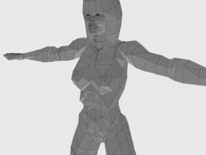 generic woman superhero 3D Model