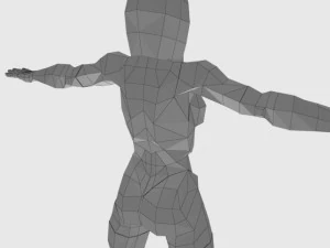generic woman superhero 3D Model