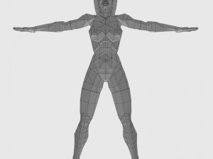 generic woman superhero 3D Modell