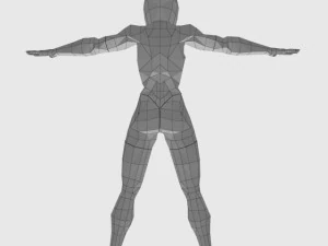 generic woman superhero 3D Model