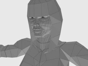 generic woman superhero 3D Model