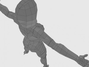 generic woman superhero 3D Modell