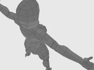 generic woman superhero 3D Model
