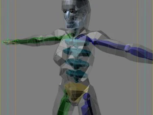 generic woman superhero 3D Model