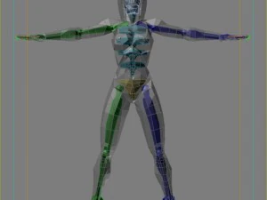 generic woman superhero 3D Model