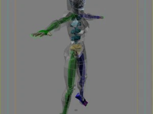 generic woman superhero 3D Model