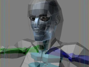 generic woman superhero 3D Model
