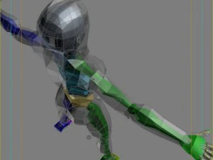 generic woman superhero 3D Model