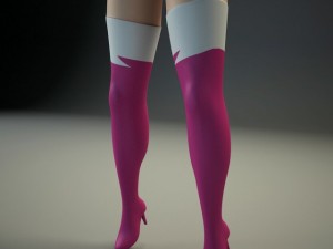 generic female superhero cartoon Modelo 3D