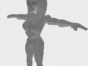 generic female superhero cartoon Modelo 3D