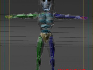 generic female superhero cartoon Modelo 3D